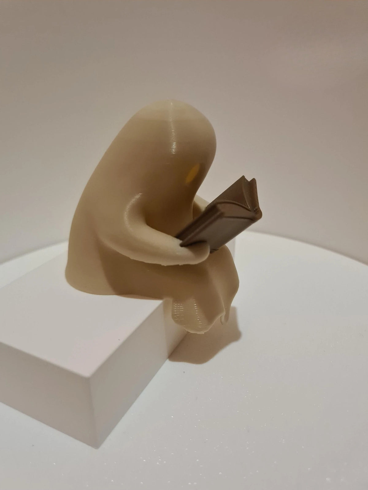 Spooky Ghost Reader Shelf Sitter | Flickering Tealight Ghost Figurine